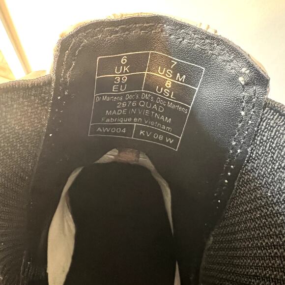 Dr. Martens 2976 Quad Platform Chelsea Boot in White Smooth Leather S 8 Lug Sole - Picture 5 of 11